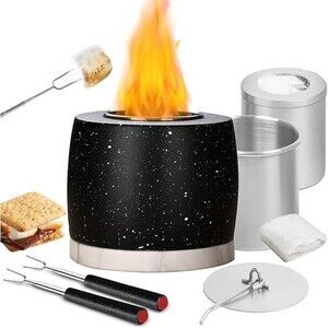 Tabletop Fire Pit Bowl Smores Maker Concrete Portable Patio Camping New in box